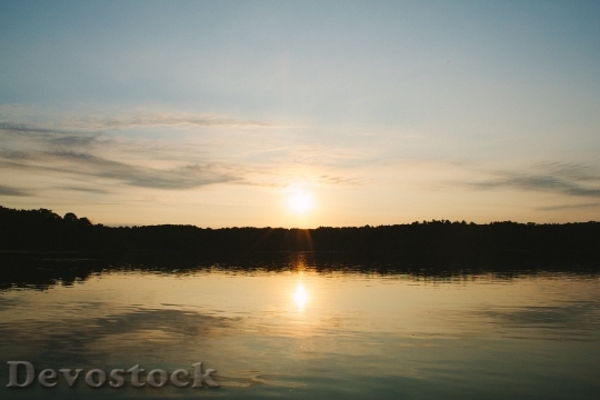 Devostock Light Dawn Landscape 54144 4K