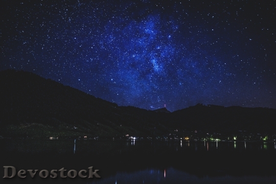 Devostock Light Landscape Night 67705 4K