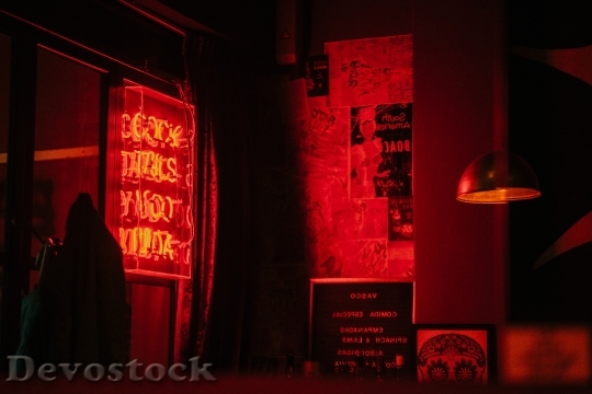 Devostock Light Restaurant Red 185434 4K