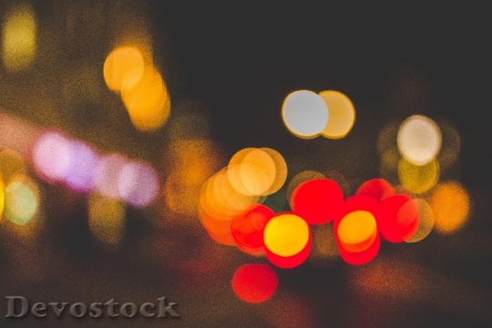 Devostock Lights Blur Colorful 67834 4K