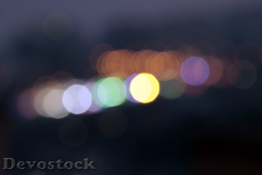 Devostock Lights Dark Abstract Bokeh 4K