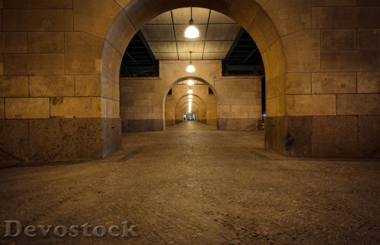 Devostock Lights Night Tunnel 89038 4K