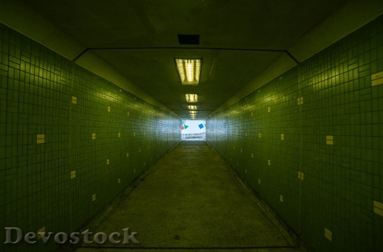 Devostock Lights Way Tunnel 47452 4K