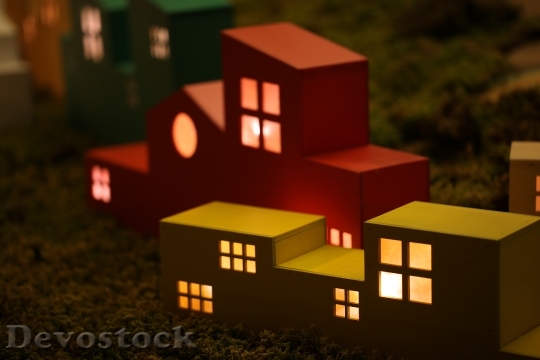 Devostock MODEL Warm LIGHT-UP HOUSE Concept