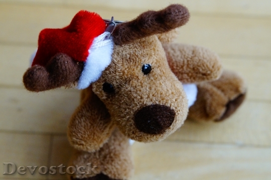 Devostock Moose Reindeer Christmas Mscot 4K