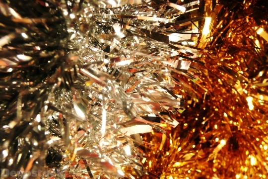 Devostock Ornaments Golden Silver Decoraions 4K
