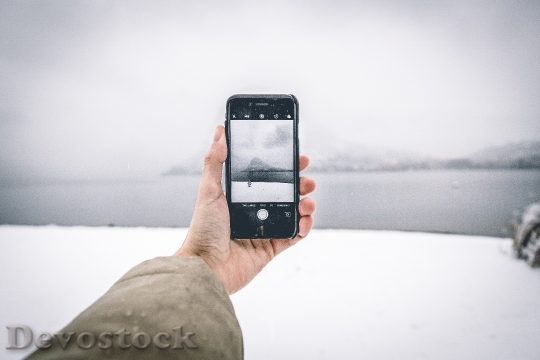Devostock Snow Light Landscape 90304 4K
