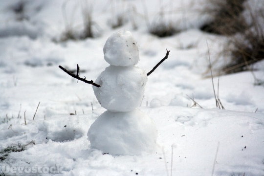 Devostock Snowman Snow Winter Whte 0 4K