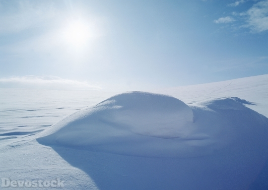 Devostock Snowy Landscape LitBy 1 4K