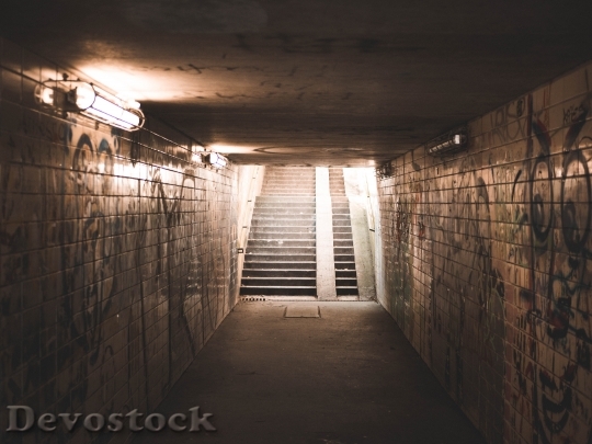 Devostock Stairs City Lights 136568 4K