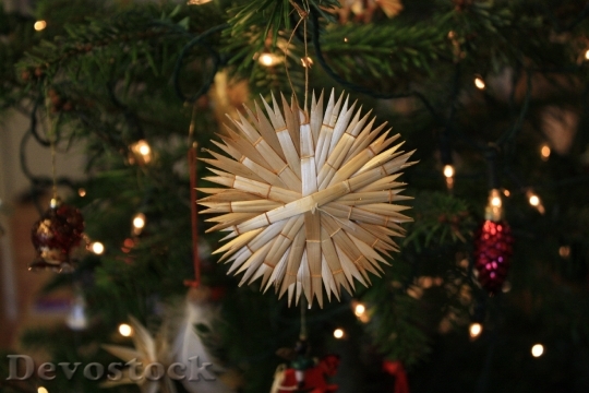 Devostock Strohstern Christmas Ornaments 8463 4K