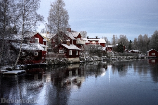 Devostock Sweden Sundborn Landscape 83150 4K