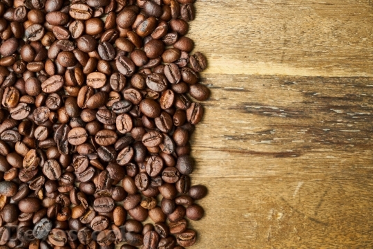 Devostock Wood Beans Coffee 53154 4K