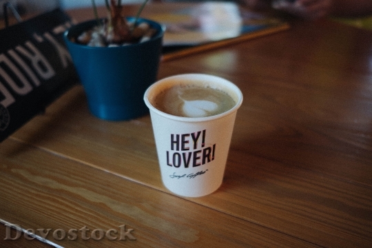 Devostock Wood Caffeine Coffee 130791 4K