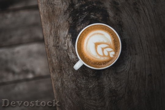 Devostock Wood Caffeine Coffee 37447 4K