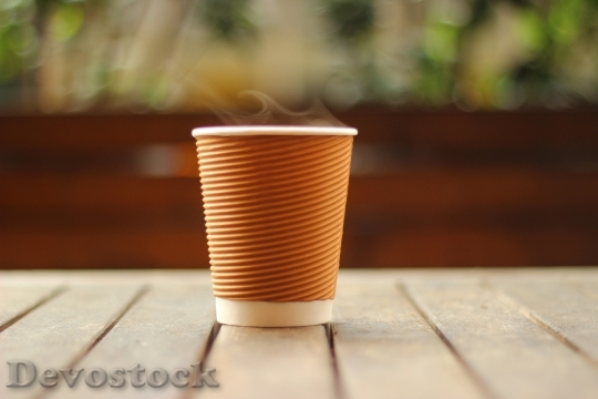 Devostock Wood Coffee Cup 119597 4K