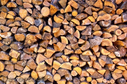 Devostock Wood Firewood Stack 113664 4K