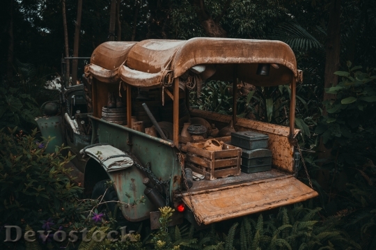 Devostock Wood Vehicle Vintage 111296 4K