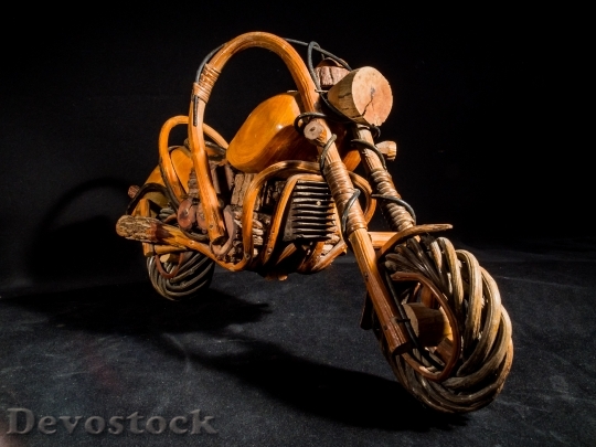 Devostock Wood Wooden Motorcycle 6094 4K