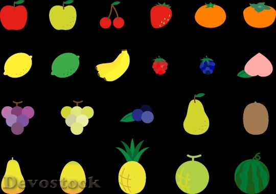 Devostock Fruits Set
