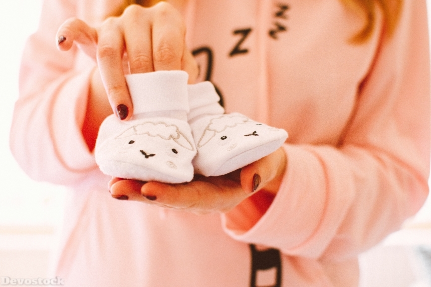Devostock Adult Baby Shoes Cute 1902711 4k