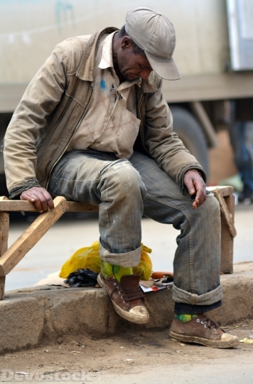 Devostock African Hard Work Worker 4K