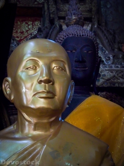 Devostock Buddha Buddhism Thailand Face 4K