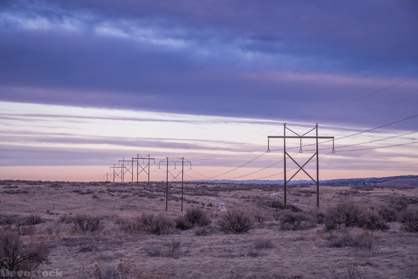 Devostock Dawn Desert Electricity 4k