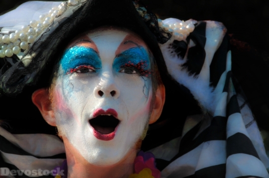 Devostock Face Clown Parade Expression 4K