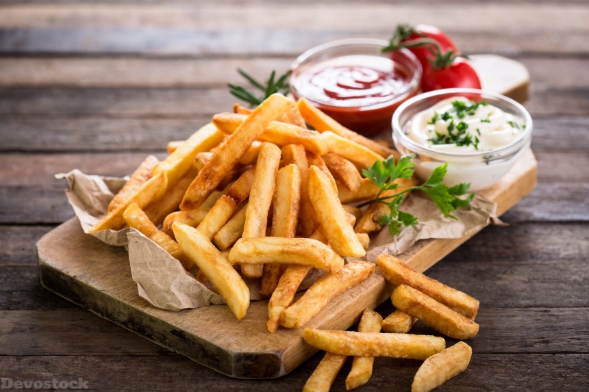 Devostock Food Unhealthy Oily French Fries Fastfood 4k