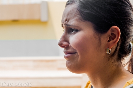 Devostock Girl Face Expression Sadness Crying 4k