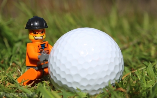 Devostock Golf Golf Ball Angry 2 4K