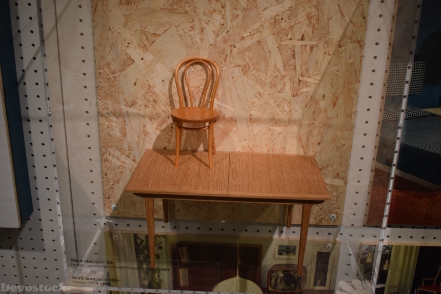 Devostock Ikea Museum Table Little Chair Sweden 4k