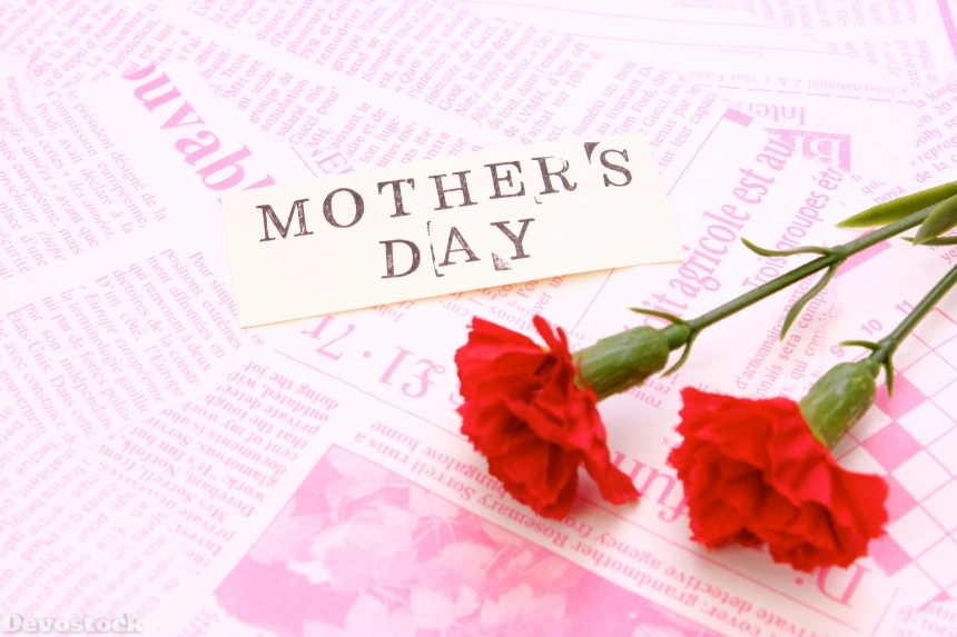 Devostock Mother Day Card Template Background Rose Love Mama 4k