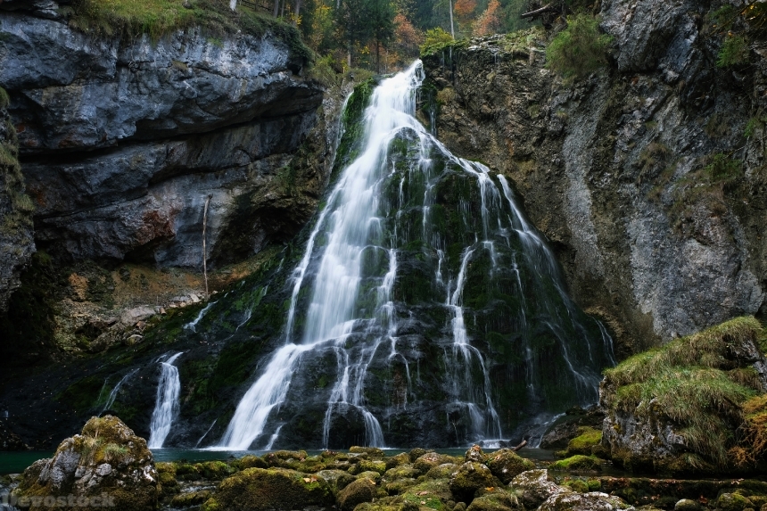 Devostock Nature Austria Waterfalls Golling 4k