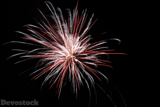 Devostock Night Lights Fireworks 4k