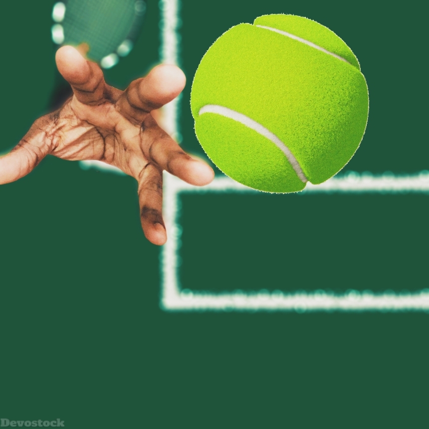 Devostock Sport Tennis Ball Thrown Match Hand 4k