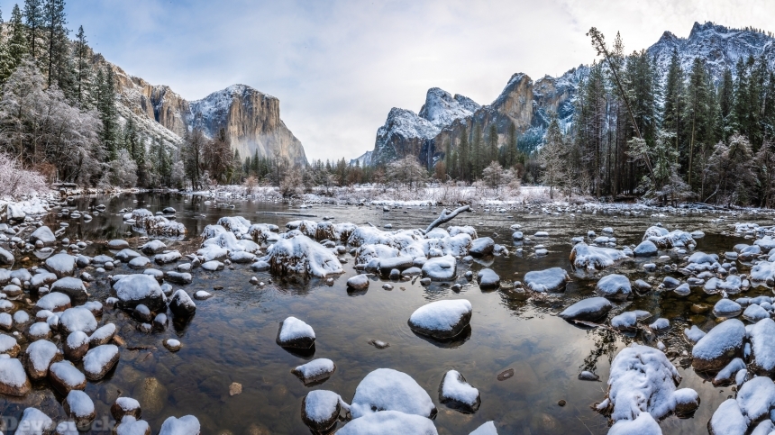 Devostock Stones Mountains Scenery USA Parks Yosemite Nature 4k