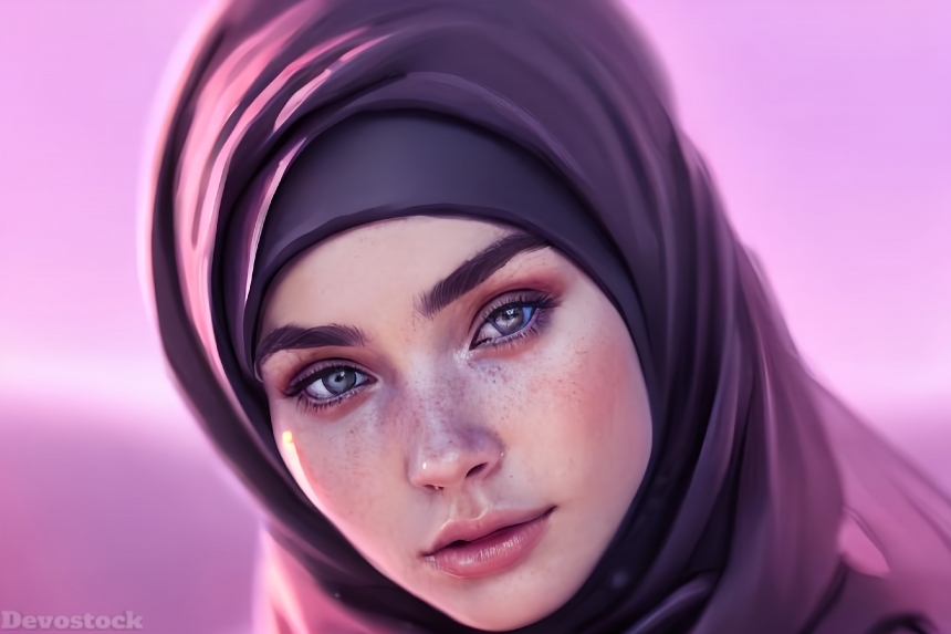 Muslim Beautiful angelic Girl Innocent 4k  (2)