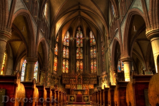 Devostock Architectural photography of cathedral interior