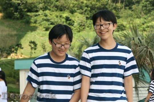 Devostock Asian twins