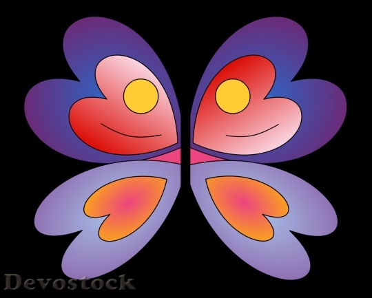 Devostock Butterfly colorful  (96)