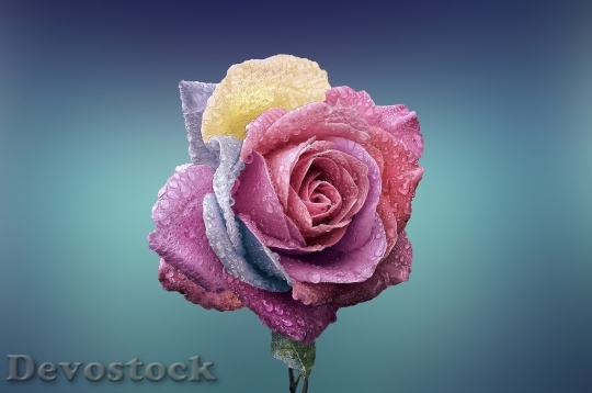 Devostock Colorful roses  (3)