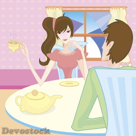 Devostock Couples love anime cartoon  (34)