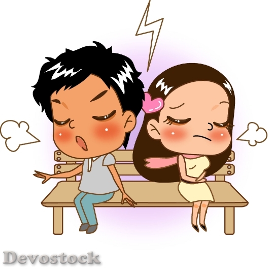 Devostock Couples love anime cartoon  (5)