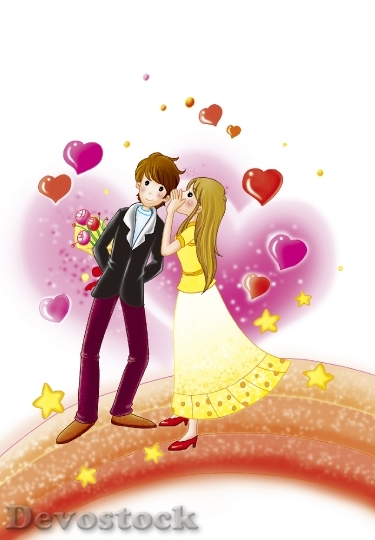 Devostock Couples love anime cartoon  (64)