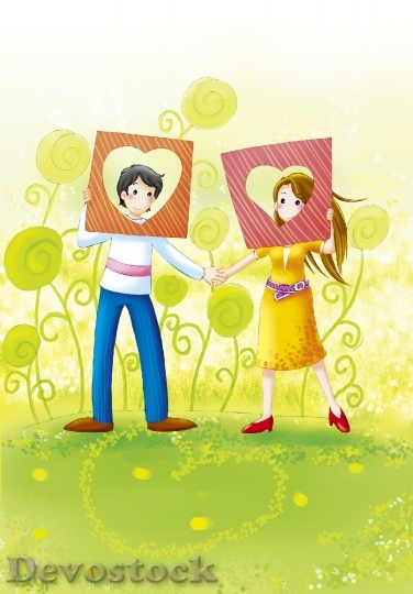 Devostock Couples love anime cartoon  (78)