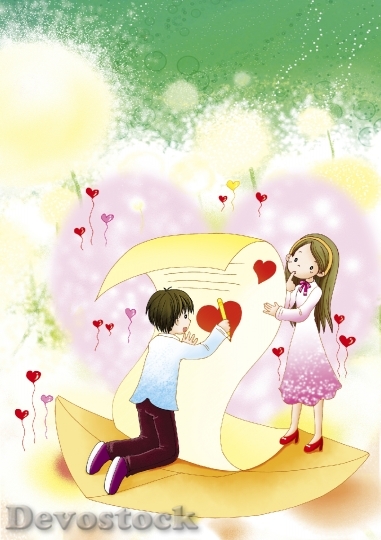 Devostock Couples love anime cartoon  (94)
