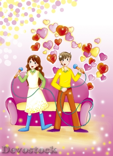 Devostock Couples love anime cartoon  (98)
