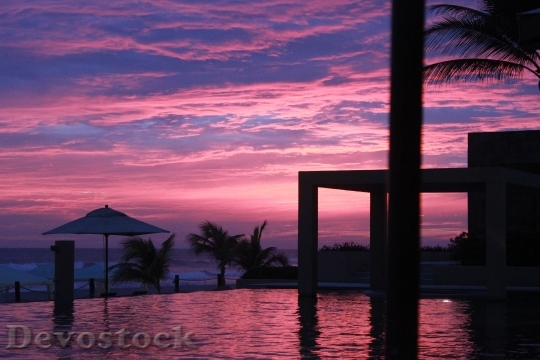 Devostock Acapulco Landscape Sunset Ocean